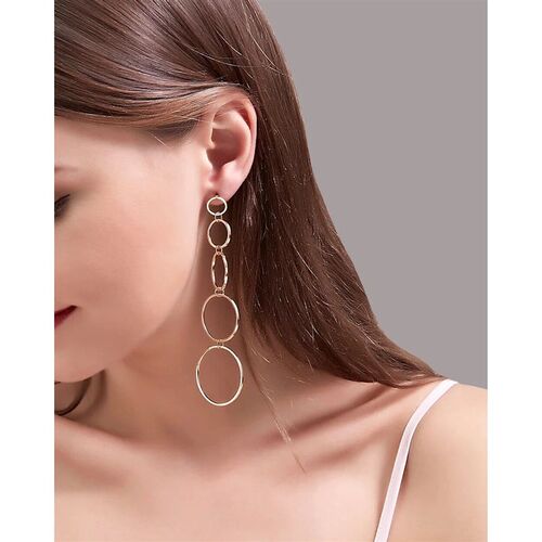 New Creative Fashion Hollow Round Circle Chain Long Pendant