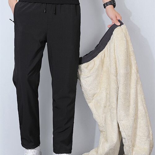 Winter Thick Warm Fleece Sweatpants Men Joggers Plus Size St