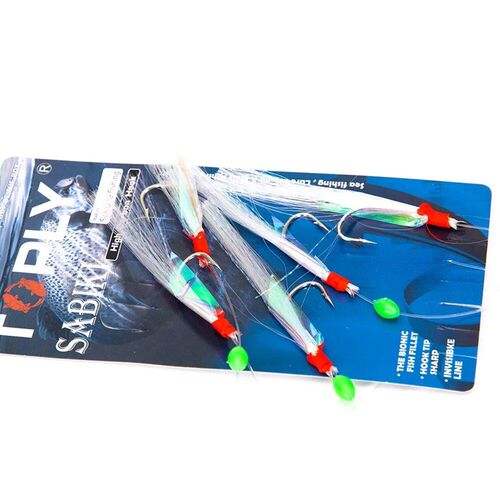 Fishing Hooks Bait Mackerel Outdoor Rigs White Foil 5Pcs Coa