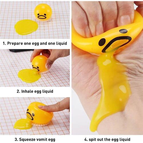 Sticky Funny Toy Disgusting Egg Yolk Brother Vomiting Egg Yo