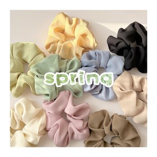 3/5/Pcs Silk Scrunchies Print Leopard Scrunchie Set Elastic