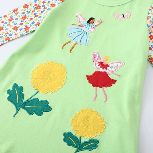Childrens Dress Autumn Girls Knitted Long Sleeve Round Neck