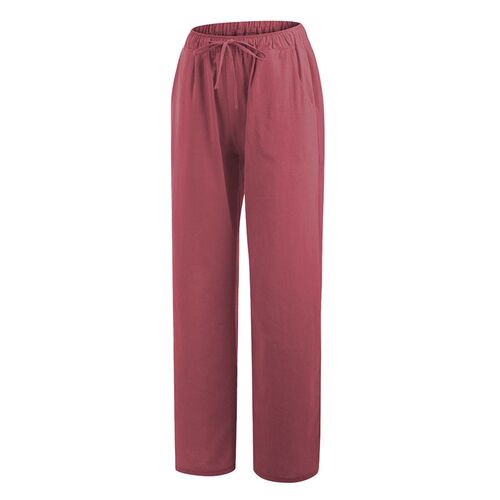 2025ebay Plus Size Womens Elastic Waist Long Linen Casual L