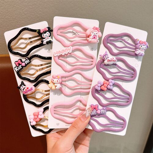 Childrens colorful cloud hair clip with hollowed out BB cl