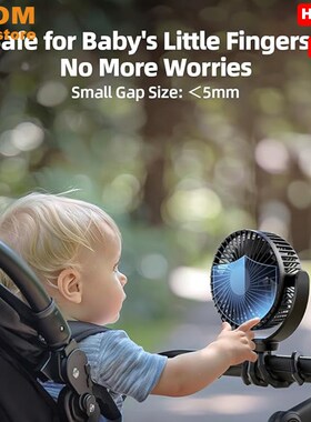 Mini Portable Stroller Fan,Battery Charging fan Clip fans
