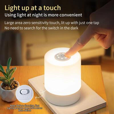 Touch Night Lamp USB LED Lamp Remote Control Switch Recharge