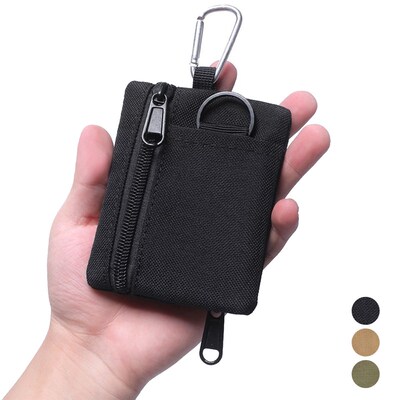 Tactical Wallet EDC Molle Pouch Portable Key Card Case Outdo