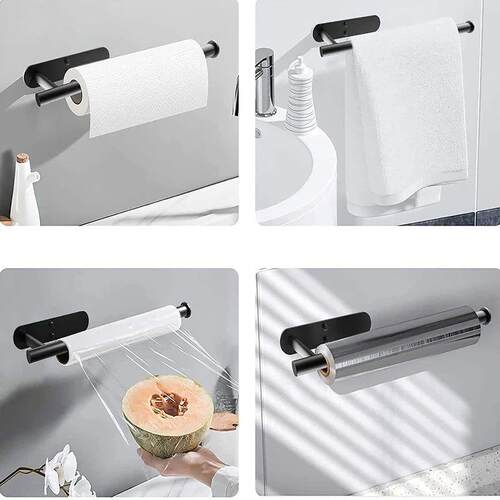 No Punching Toilet Paper Holder Self Adhesive Toilet Roll Pa