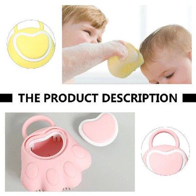 3 Pcs Silicone Bath Shower Scrubber with Dispenser