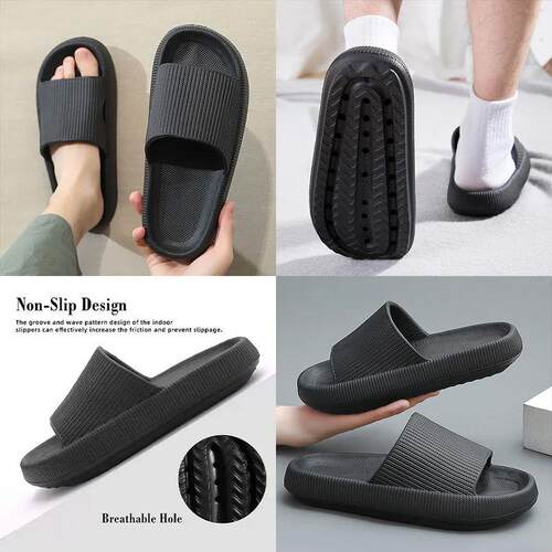 Cloud Sliders Women Men Non-Slip Bathroom Slippers Summer So