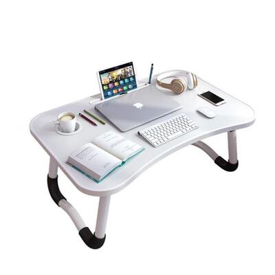 Foldable notebook student dormitory study table bed desk