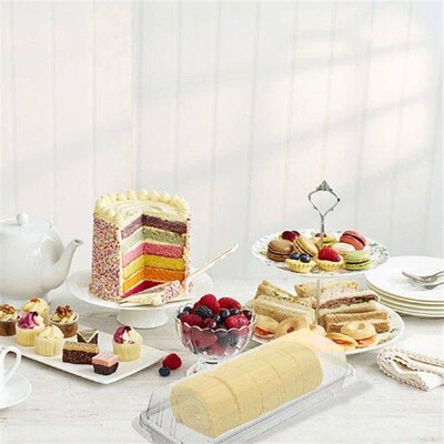 50pcs Swiss Roll Blister Packaging Box Cupcake Boxes