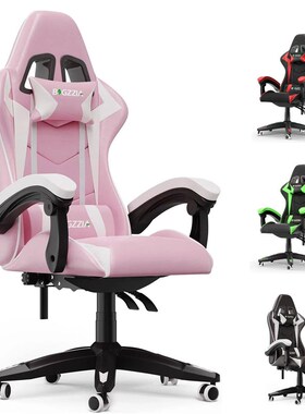 Ergonomic Gaming Chair Gamer Chairs with Lumbar Cushion + He