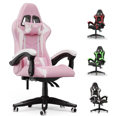 Ergonomic Gaming Chair Gamer Chairs with Lumbar Cushion + He