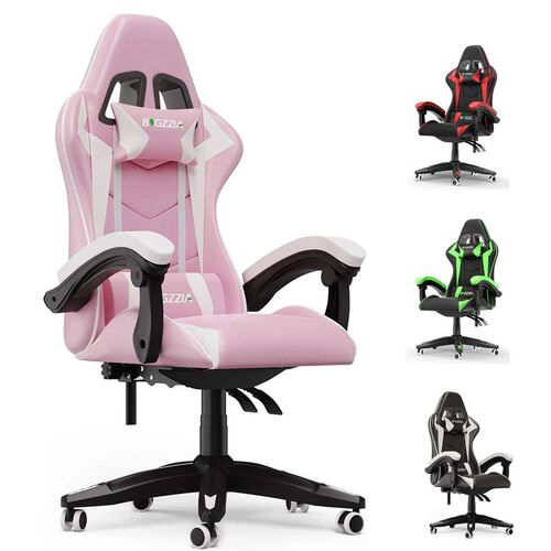 Ergonomic Gaming Chair Gamer Chairs with Lumbar Cushion + He