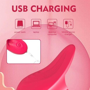 USB Charge Finger Massage Ring Vibrator for Women Clitoris