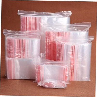 Food size transparent plastic bag ziploc bag transparent