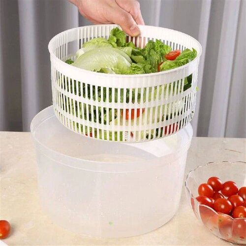 Large salad spinner, fruit and vegetable dryer, vegetable