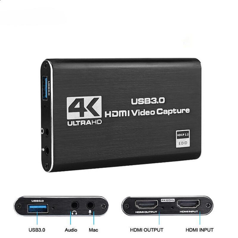4K USB 3.0视频采集卡HDMI录制盒1080P 60FPS