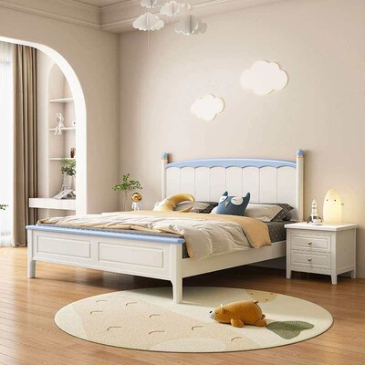 Solid Wood Childrens Bed Boys and Girls Princess Bed 1.5 m