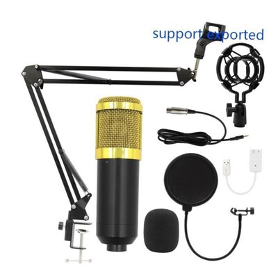 Bm800 condenser microphone + V8 sound card computer recordin