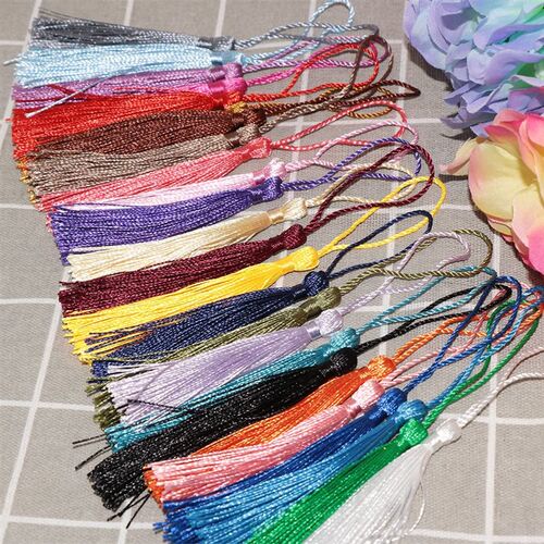 32Pcs Bookmark Tassels Fringe Brush Silky Handmade Soft Craf