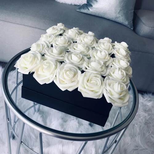 10/20/30 Heads 8CM New Artificial PE Foam Rose Flowers Bride
