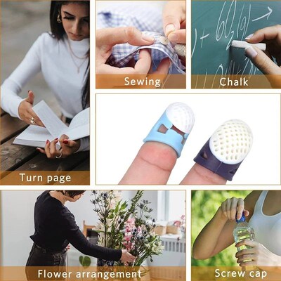 Silicone Anti-Slip Thimble Household Sewing DIY Tools Protec