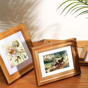 Nordic simple wooden photo frame square picture frames 相框