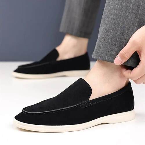 Fashion Mens Slip-on Casual Shoes Suede Leather Mens rendy