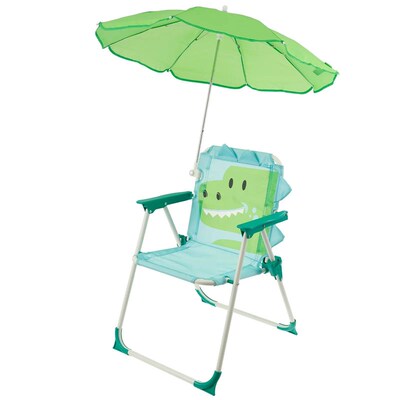Kids Folding Beach Chair With Sun Umbrella Outdoor Lightweig