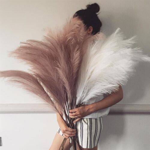 1Pcs 45cm Artificial Pampas Grass Bouquet New Year Holiday W
