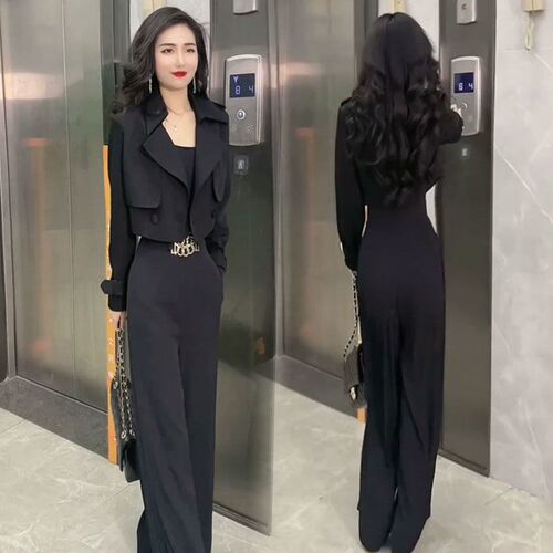 Elegant Fashion Suit Womens Spring Western Style Slim Look