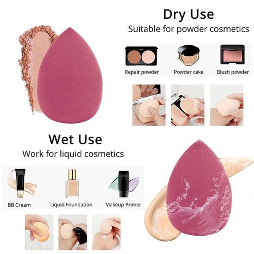 4/8pcs Makeup Sponge Blender Beauty Egg Cosmetic Puff Soft F