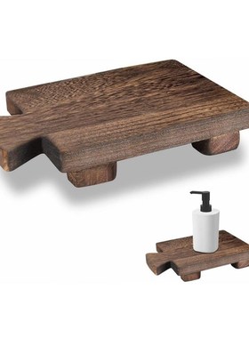 复古绿植实木家用可移动客厅阳台绿萝底座木质花盆底座桐木托盘