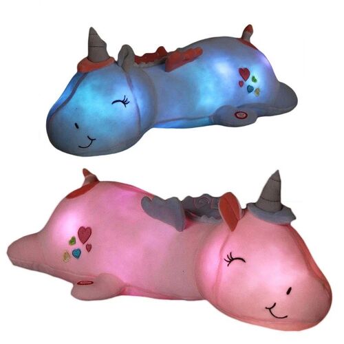60CM Glowing Luminous Unicorn Plush Baby Stuffed Toys Lighti