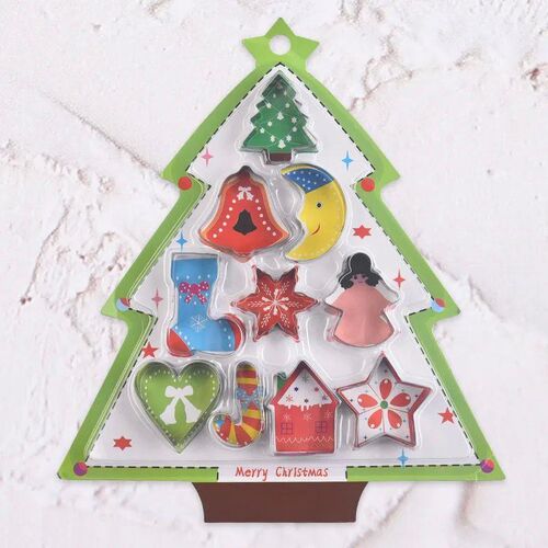 2023 New10PCS/Set Stainless Steel Christmas Cookie Cutters X