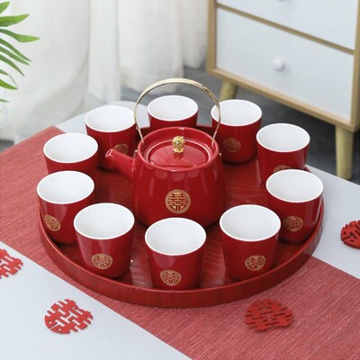 Wedding Tea Set Wedding Gift for Newlyweds Engagement Accomp