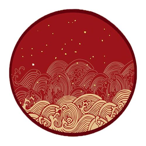 Round Drawing Drawing Creeping Mat Childrens Anti-Slip Mat