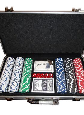 Texas Holdem Poker Aluminum Case Set Chips Set Chips