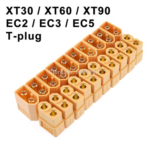 10 Pairs XT30 XT30U XT60 XT60H XT90 EC2 EC3 EC5 T Plug