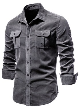 Cotton Mens Shirt Business Casual Fashion Spring Shirts Top