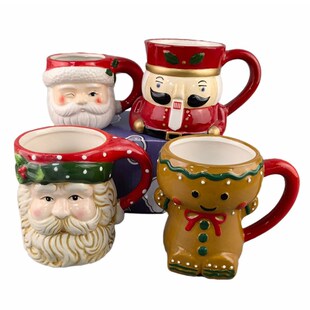 Christmas mug ceramic cute Santa Claus cups gifts 300ml