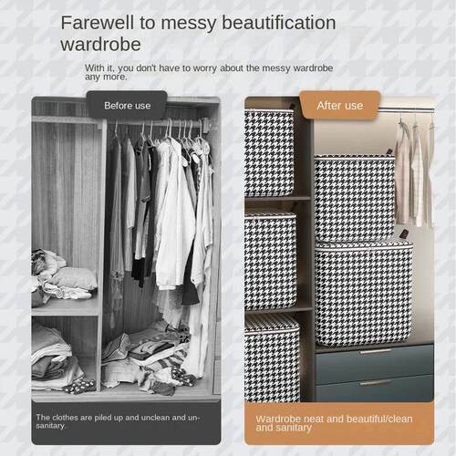 1/4PCS Clothes Quilt Dust Bag Moving Storage Packing with Po