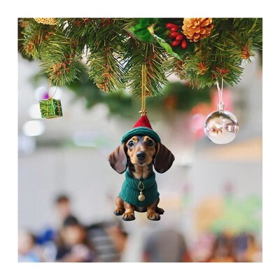 Cartoon Cute Dog Ornament Christmas Tree Decoration Car Home