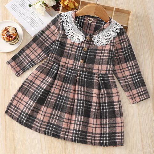 Long sleeve sweater dress girl Princess Little Girl Dress Pa