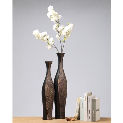 Retro light luxury vertical vase decoration room dry flower