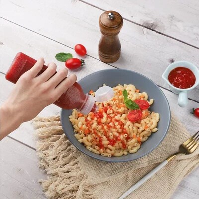 300/500ML Kitchen Oil Bottle Plastic Seasoning Squeeze Bottl