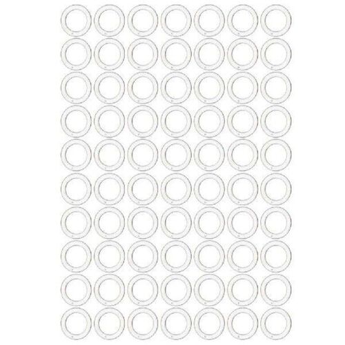 100 Pcs Curtain Roman Circle Sheer Curtains Perforated
