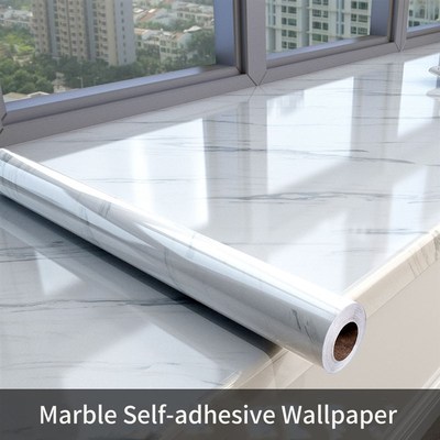40cm Width Marble Self Adhesive Wallpaper Vinyl Wall Sticker